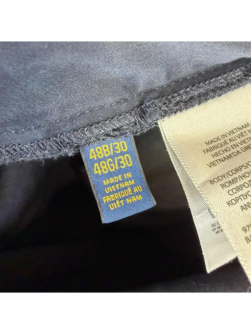 Polo Ralph Lauren Pants Mens 48Bx30 Navy Blue Stretch Classic Fit Jeans - Picture 5 of 9